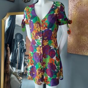 Zara TRF Floral Mini Dress